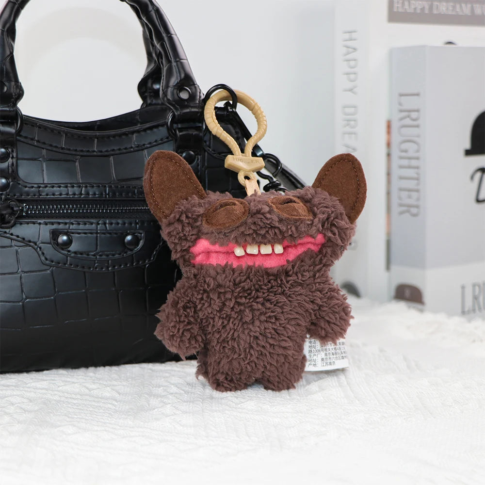 Fuggler Ugly Teeth Monsters Original Plush Toys Screamer Giggle Gaping Pranker Monster Keychain Punk Niche Fluffy Pendant Gift