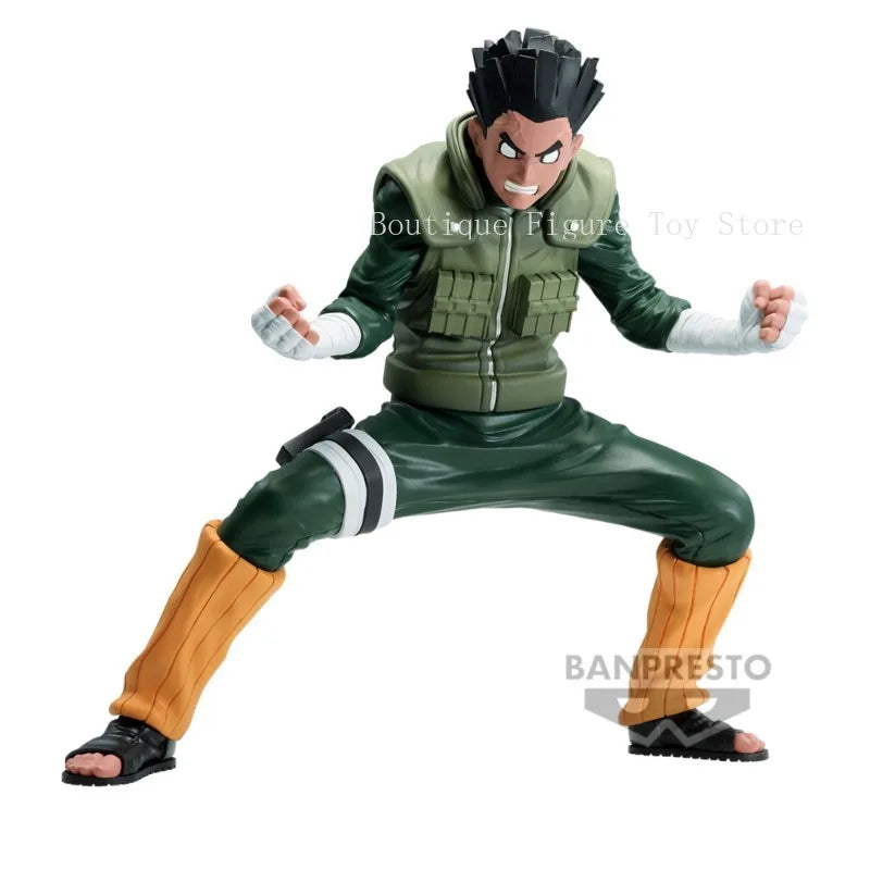 Bandai BANPRESTO Vibration Stars VS NARUTO Rock Lee Ornaments Animation Action Figure Toy Gift Model Collecting Hobby