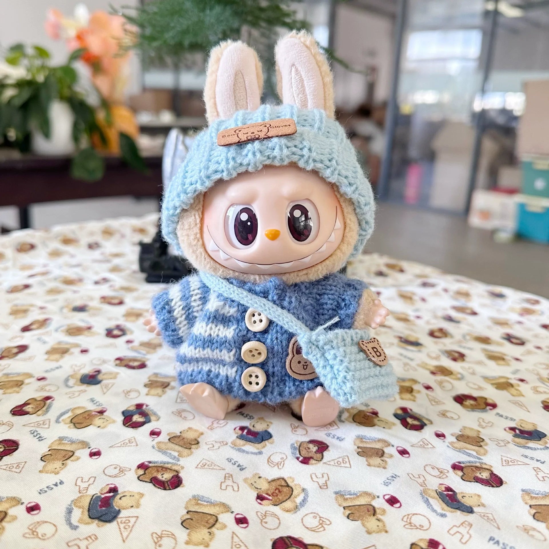 LABUBU Universal Baby Clothes, Doll Cute New Year Set Diy Accessories, Christmas Gifts,Popmart Bubble Mart Doll Accessories (No Doll)
