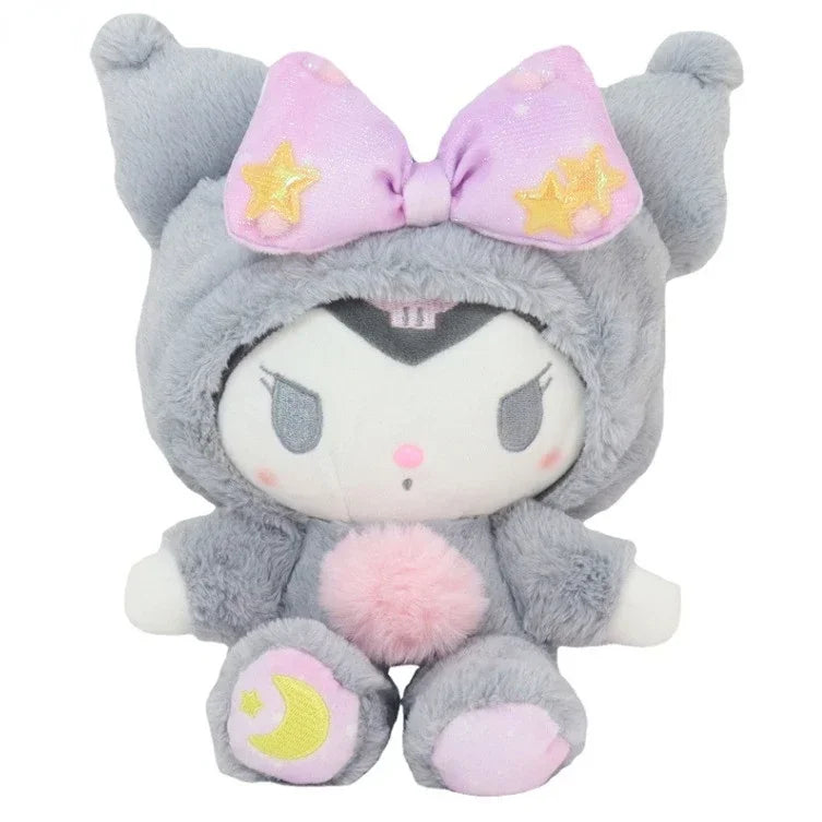 Sanrio Kuromi Cinnamoroll Melody Plush Toy Doll Anime Kawaii Doll Pendant Collection Children's Birthday Festival Gift