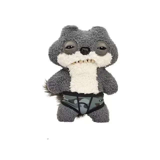 Fuggler Big Teeth Monster Pendant Keya Funny Ugly Big Tooth Monster Toy Bag Plush Keychain Pendant Doll Holiday Gifts