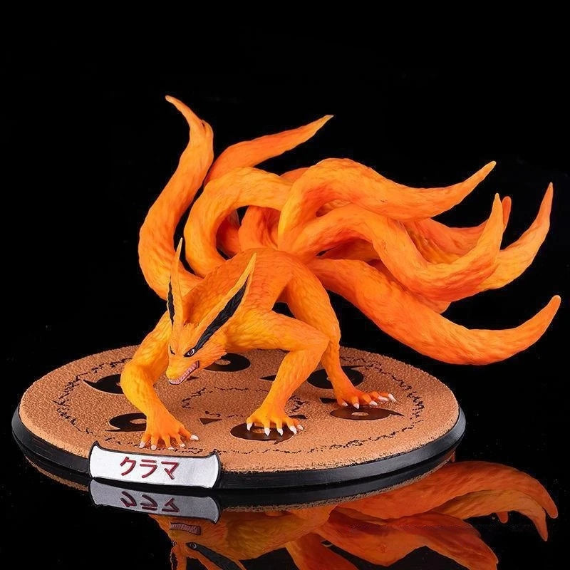 26cm Naruto Series Animation Pvc Model Action Tail Beast Series Nine Tail Fox Nine Lama Scene The Statue Presents A Toy Gift