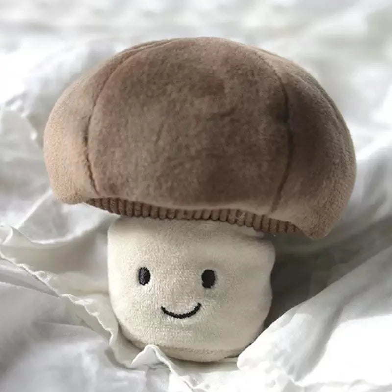 Jelly Cat 10cm Vegetable Mushroom Cute Plush Doll Home Desktop Bedroom Ornaments Cat And Dog Interactive Toy Gift Jelly