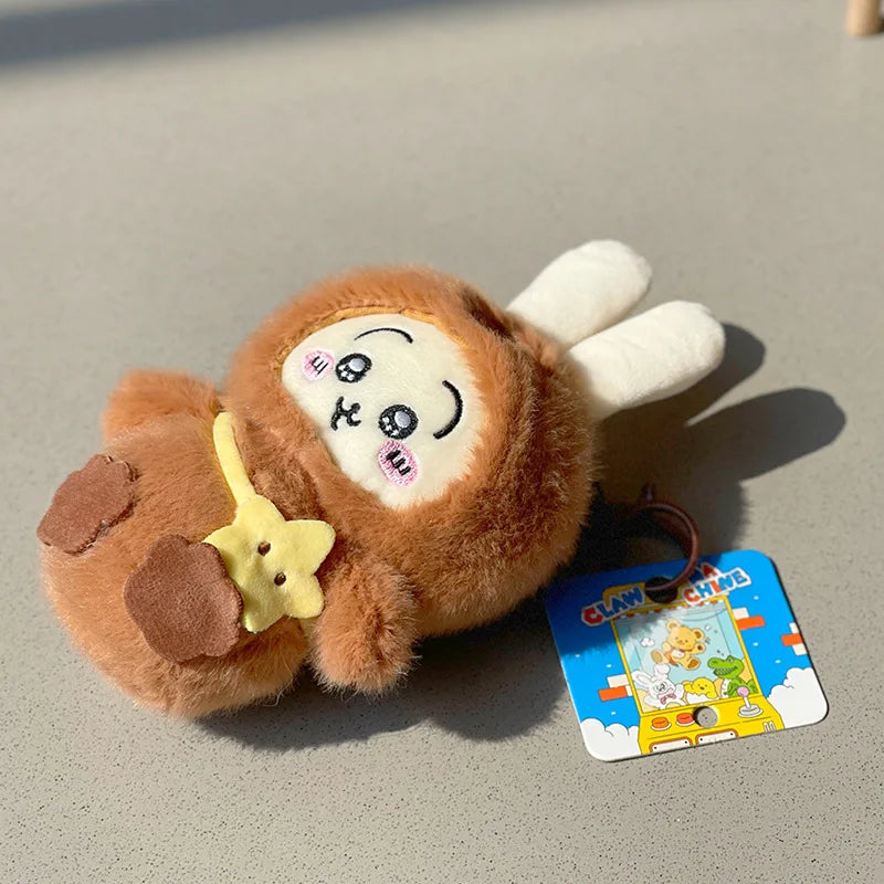 13cm Kawaii Chiikawa Hachiware Usagi Cute Plush Backpack Pendant Keychain Doll Toys Children's Gift