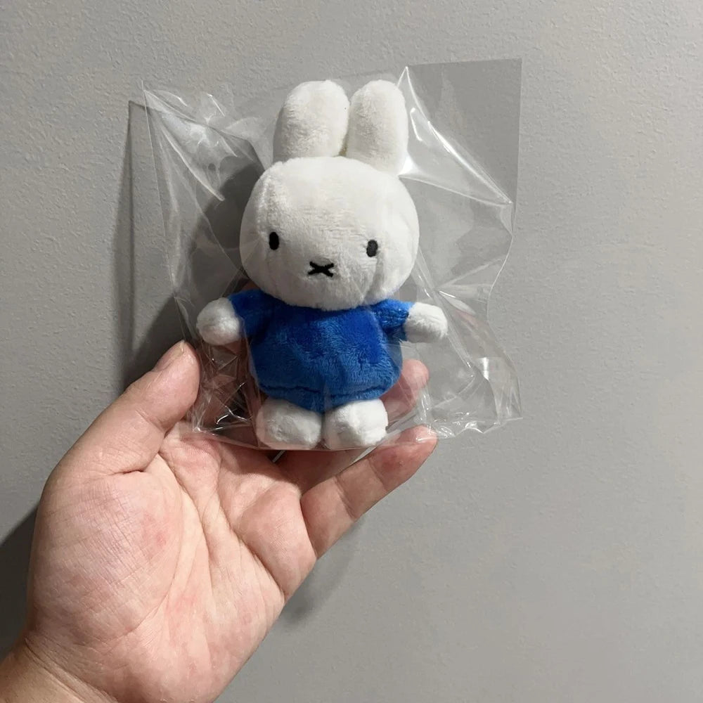 Kawaii Miffy Cute Pendant Cartoon Rabbit Can Stand Up Plush Fashion Versatile Backpack Decoration Key Chain Girl Gift