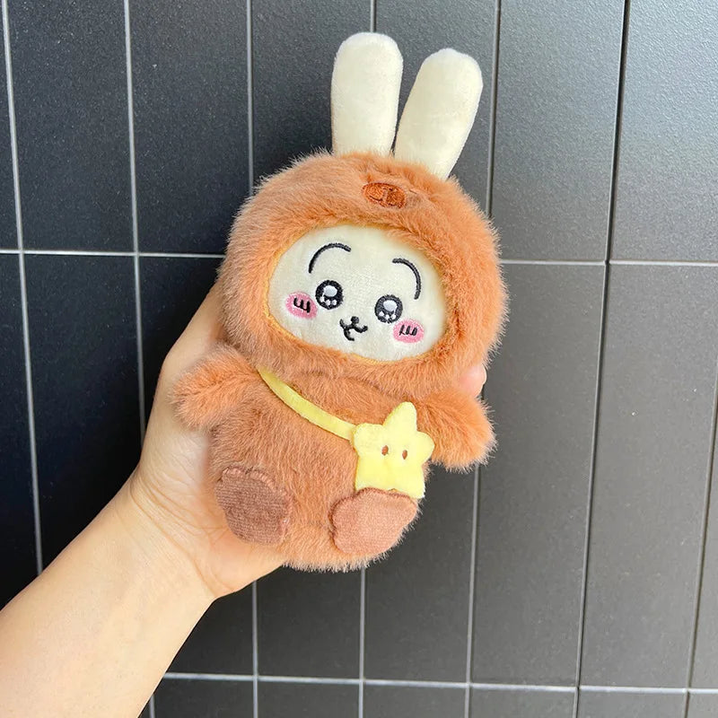 13cm Kawaii Chiikawa Hachiware Usagi Cute Plush Backpack Pendant Keychain Doll Toys Children's Gift