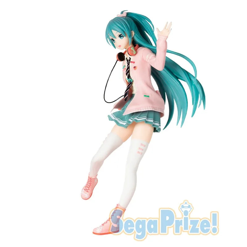 Hatsune Miku Project DIVA Arcade Future Tone Hatsune Miku SPM Figure Ribbon Girl Ver 24cm Model Toy Figure