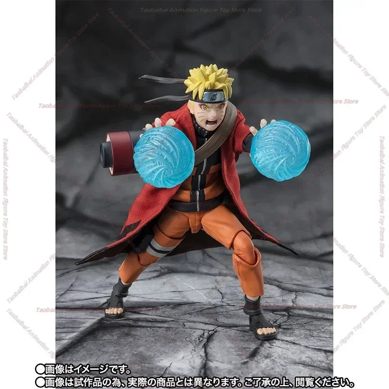 SHF NARUTO UZUMAKI SAGE MODE Anime full Action Figure Finished Model Kit box Toy Gift for kids