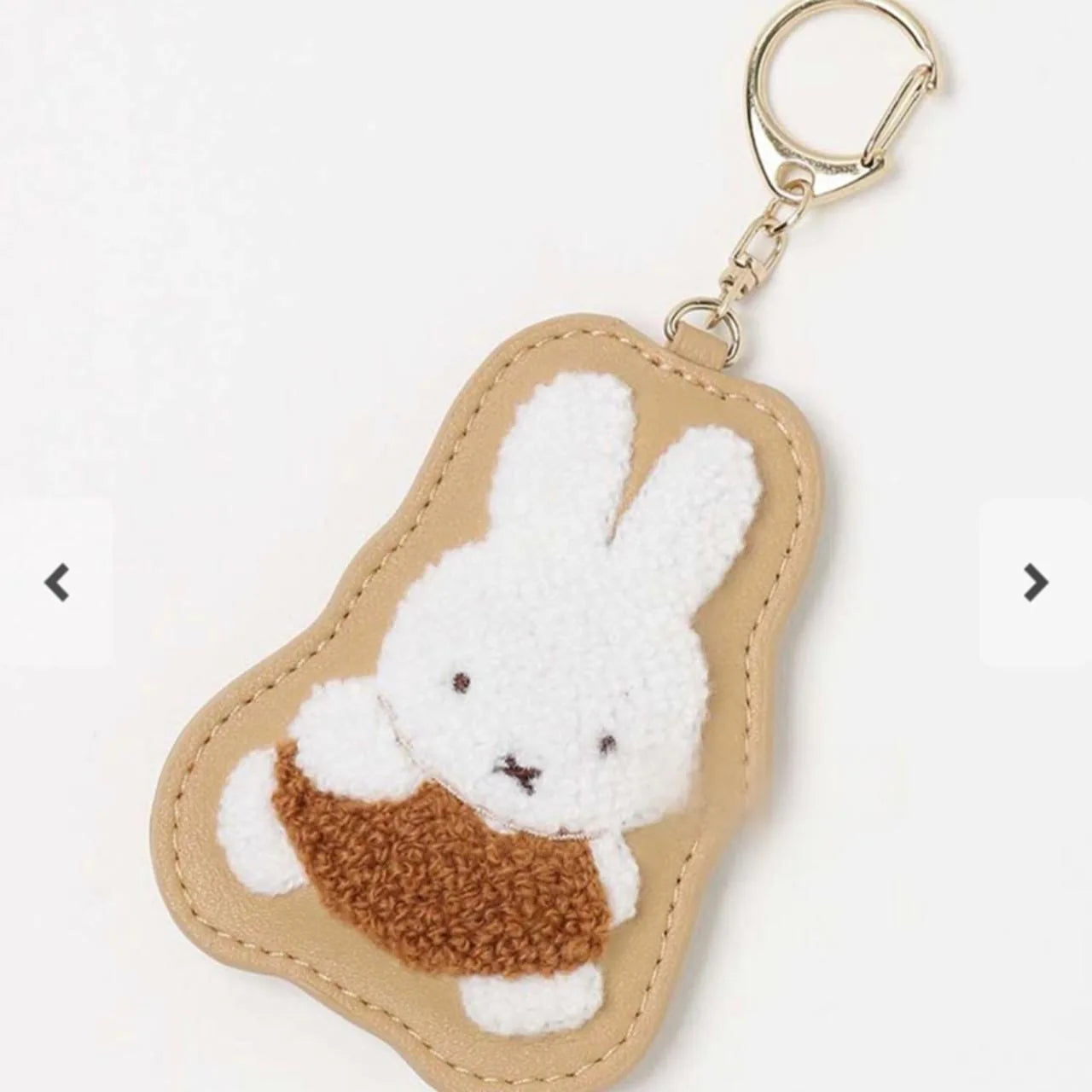 Kawaii MIffy Cute Cartoon Fluffy Keychain Miffy Rabbit Bear Creative Bag Pendant Small Pendant Christmas Gift Toy for Girls Boys