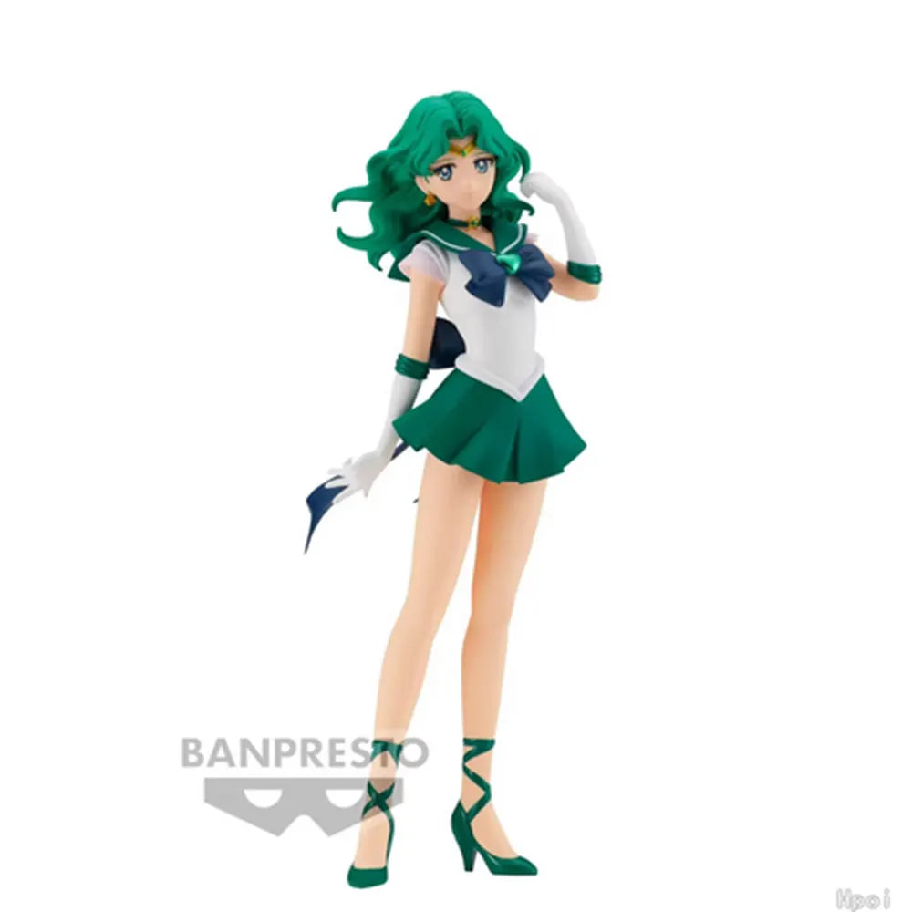 23CM Anime Sailor Moon Figure Pluto Moment Tu Mengying Neptune Man Haruka Tennou anime model toys Action figures Gift Doll PV