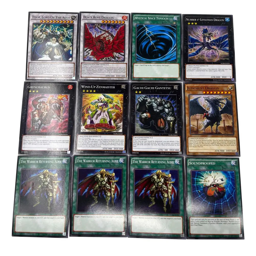 Yu-Gi-Oh Deck 341 THE GOD OF LIGHT CREATION English Holographic Golden White Dragon Duel Game Collection Card with Tin Box