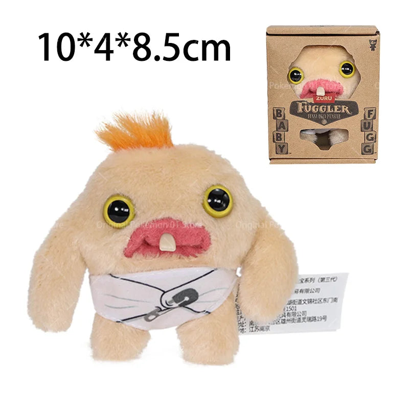 Fuggler Teeth Monster Plush Doll Little Monsters Baby Series Funk Teeth Treasure Ugly Monster Collectible Toys Holiday Gifts