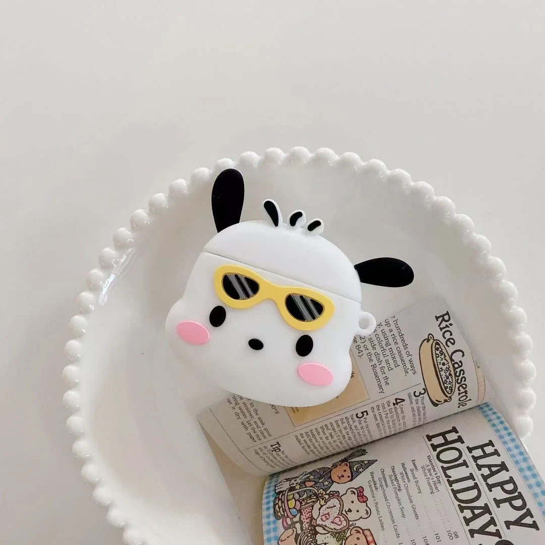 For Airpods 4 Earphone Silicone Case For Airpods Pro2 Protective Cartoon Cover For Air pod 1 2 3rd airpods4 Bags