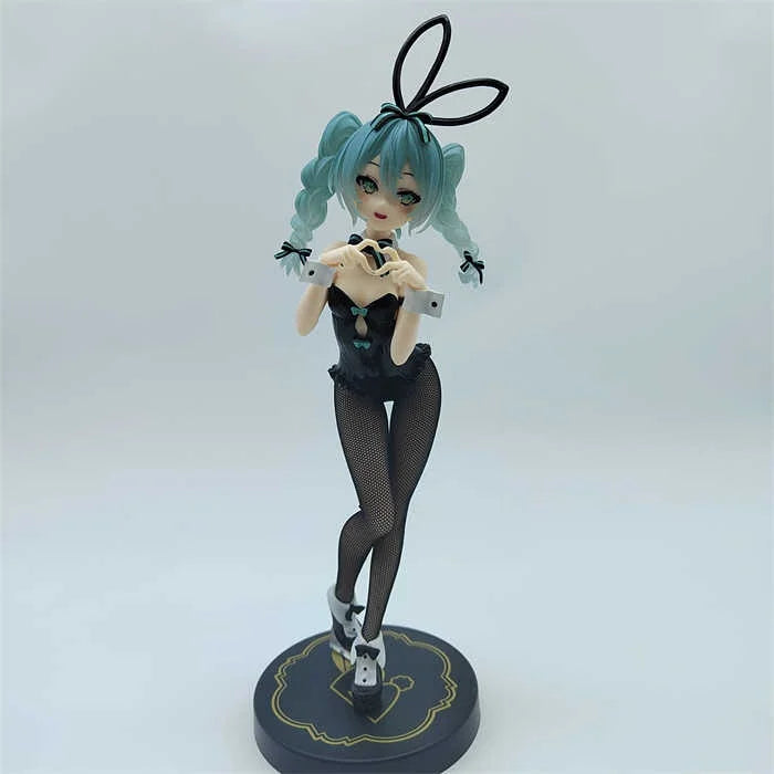 Anime Figure Hatsune Miku Rabbit Girl Kawaii Model Doll Action Anime Miku Figure Model Collectible Pendant Toys