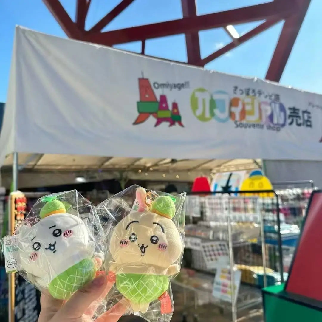 Hokkaido Series Cartoon New Chiikawas Cantaloupe Usagi Doll Self-deprecating Bear Plush Toy Bag Pendant Keychain Decoration Gift