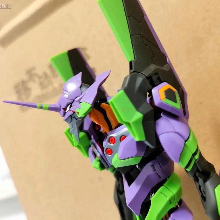 Rg Evan Gelion Model Kit 1:144 Evan Gelion Anime Action Figures Collectble Eva 01 Assembly Kit Mobile Suit Mecha Kits Toy Gift