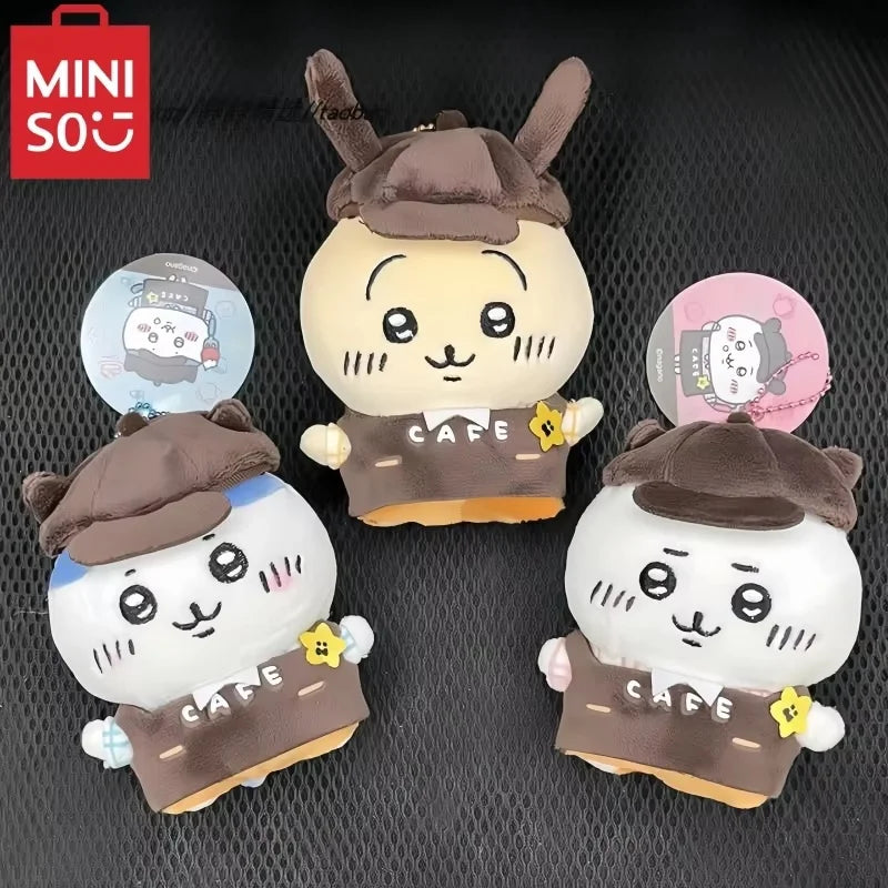 Hot Chiikawa Character Peripherals Coffee Series Plush Pendant Hachiware Usagi Kawaii Keychain Bag Decoration Cute Gifts