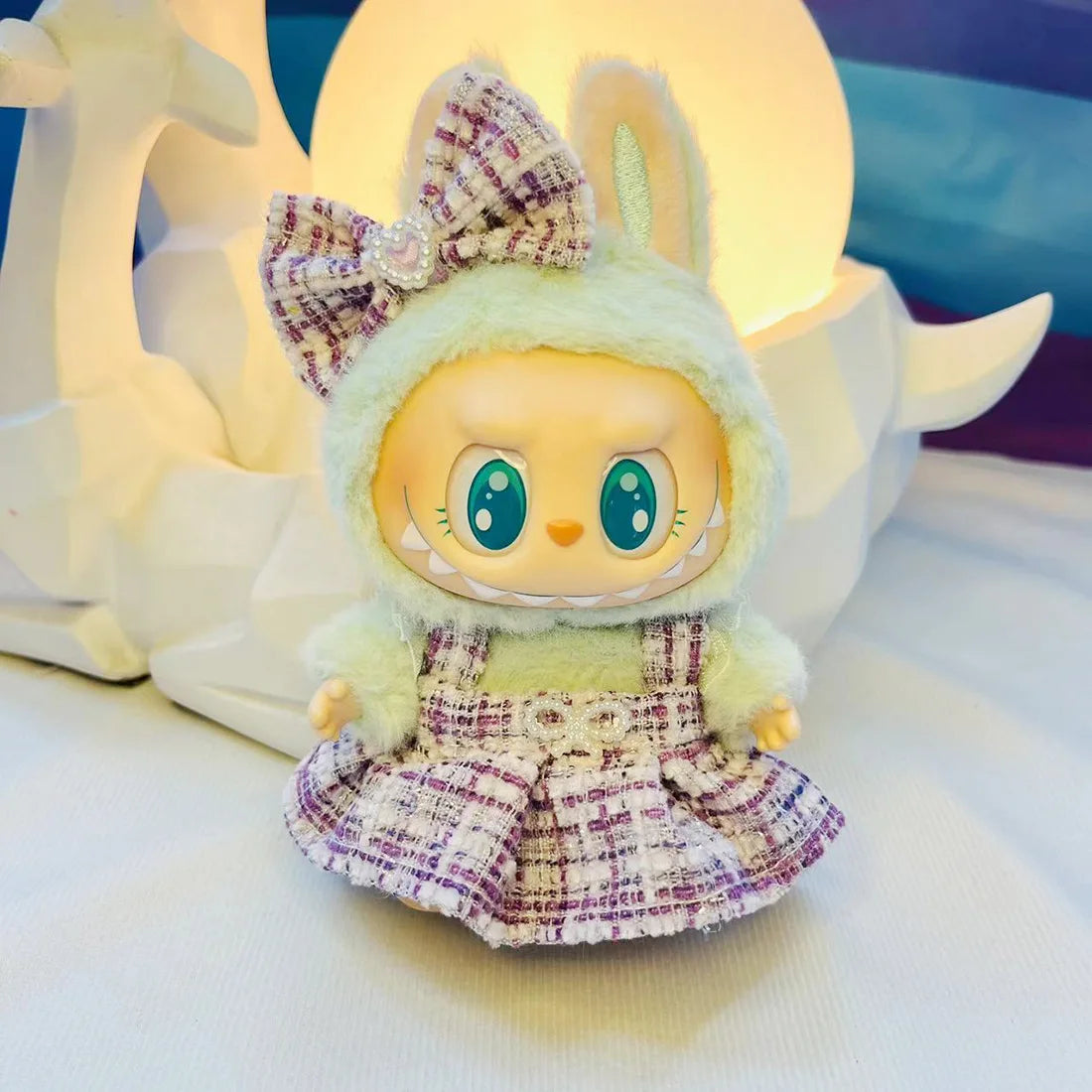 17cm Mini Plush Doll'S Clothes Outfit Accessories For Korea Kpop Exo Labubu I II Idol Dolls Sitting Party Series Clothing Gift