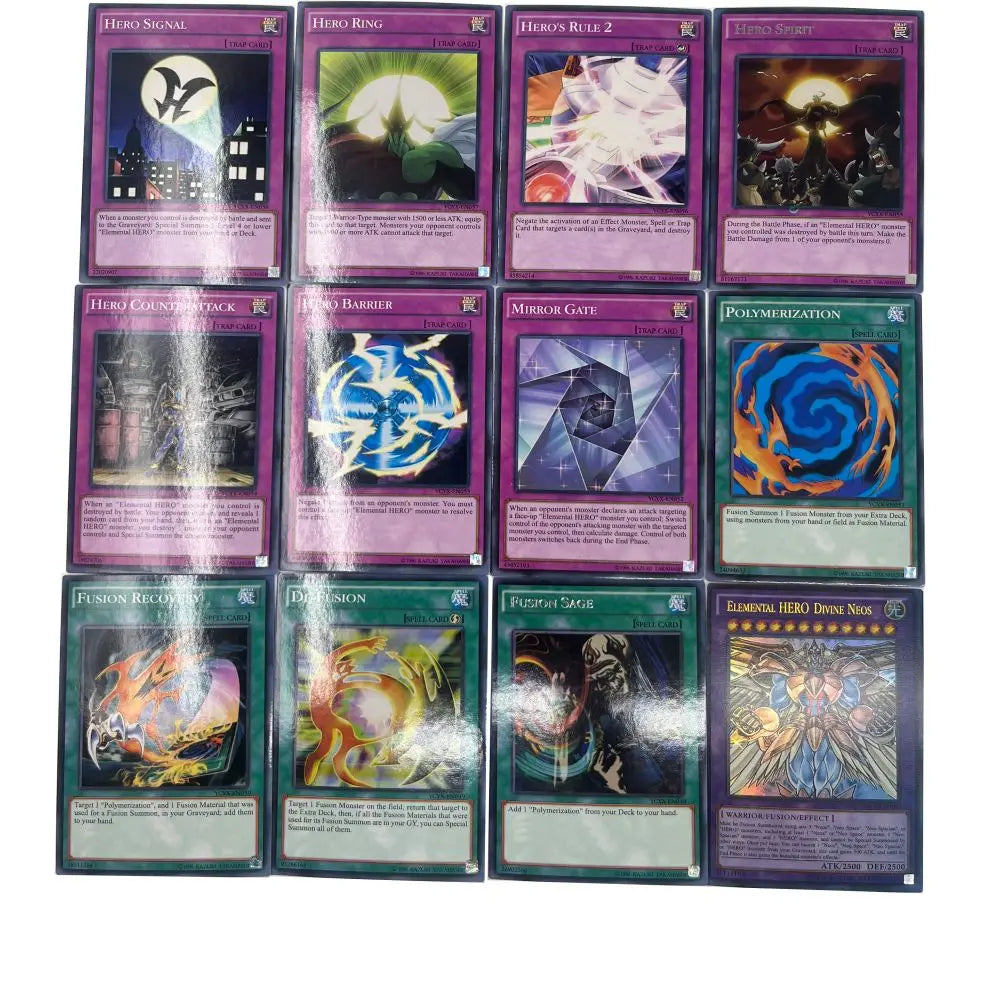 Yu-Gi-Oh Deck 722 YUKI1 English Holographic Golden White Dragon Duel Game Collection Card with Tin Box