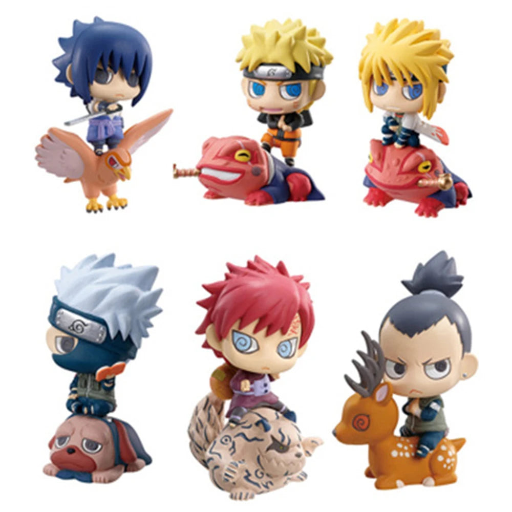 Naruto Shippuden Anime figure Model Sasuke kakashi Gaara Action Figurine PVC Statue Collectible Toy Doll children gifts