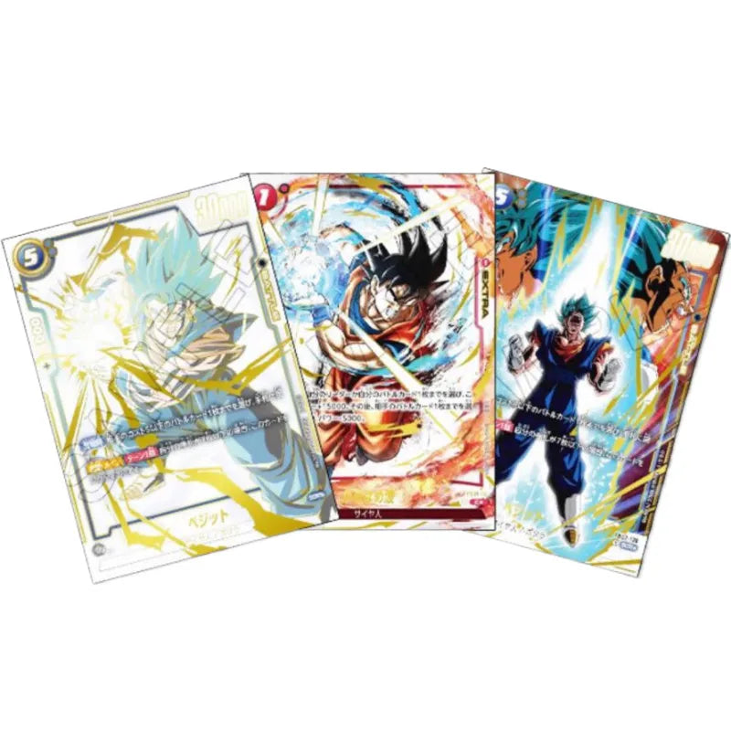 Bandai Dragon Ball Anime TCG Card FB01 FB02 FB03 Series Son Goku Super Saiyan Super Blue Card Toy Gift Game Collection Card