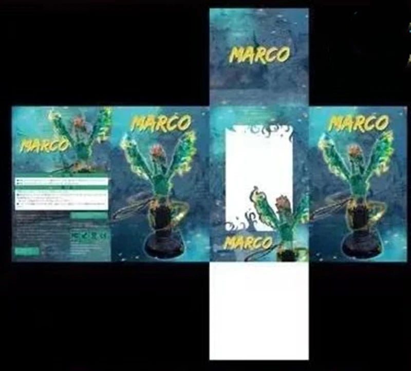 Anime One Piece Battle Phoenix Marco Beast Ver. GK PVC Action Figure Manga Statue Collection Model Kids Toys Doll with Light