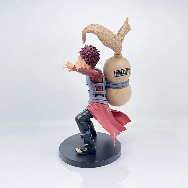Anime VIBRATION STARS NARUTO Gaara Model Toy Gift Collection Action Figure 22CM PVC Red Gourd Standing Fighting Form