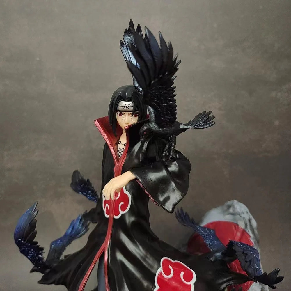 Naruto Crow Hall Itachi GK Uchiha Itachi Statue Anime Model Ornaments Hand-made Collection Gift, Naruto Anime Figure Uchiha Itachi Pvc Action Figure