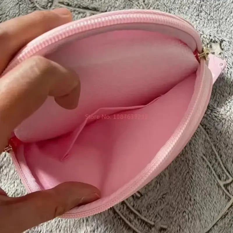 Kawaii Sugarbunnies Shell Storage Bag Niche Makeup Bag Cute And Sweet Japanese Girl Zipper Portable Stationery Storage Wash Bag