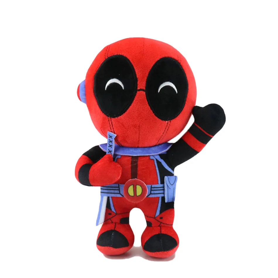 12-22cm Marvel Deadpool Plush Stuffed Toys Cartoon Comics Figures Soft Dolls Pendant Kids Birthday Gifts Kawaii Xmas Decor