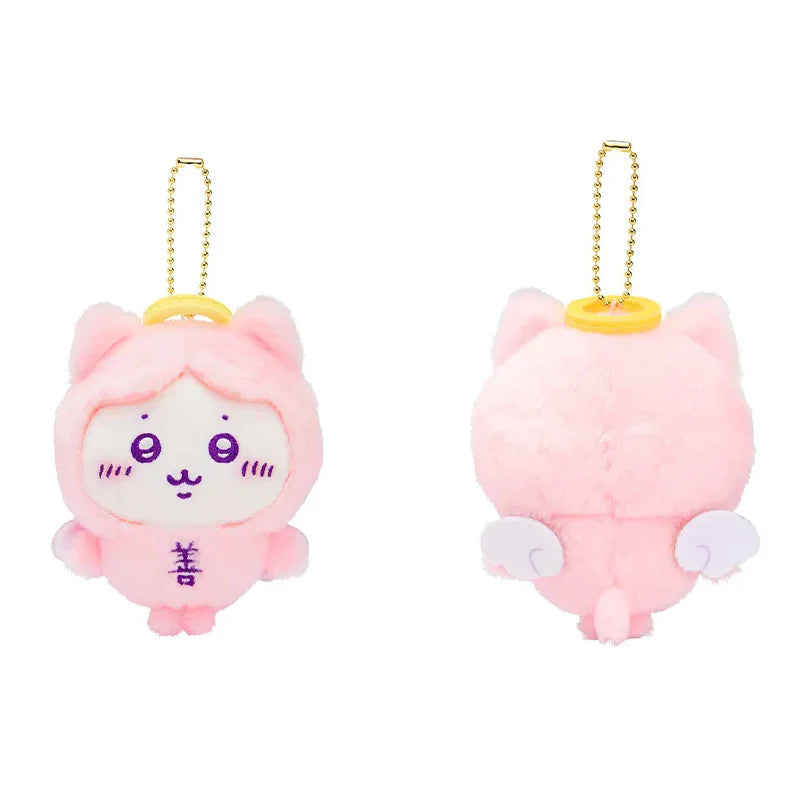Cartoon Cute Chiikawa Good and Evil Series Pendant Hachiware Usagi Plush Doll Self-deprecating Bear Bag Pendant Plush Toy Gift
