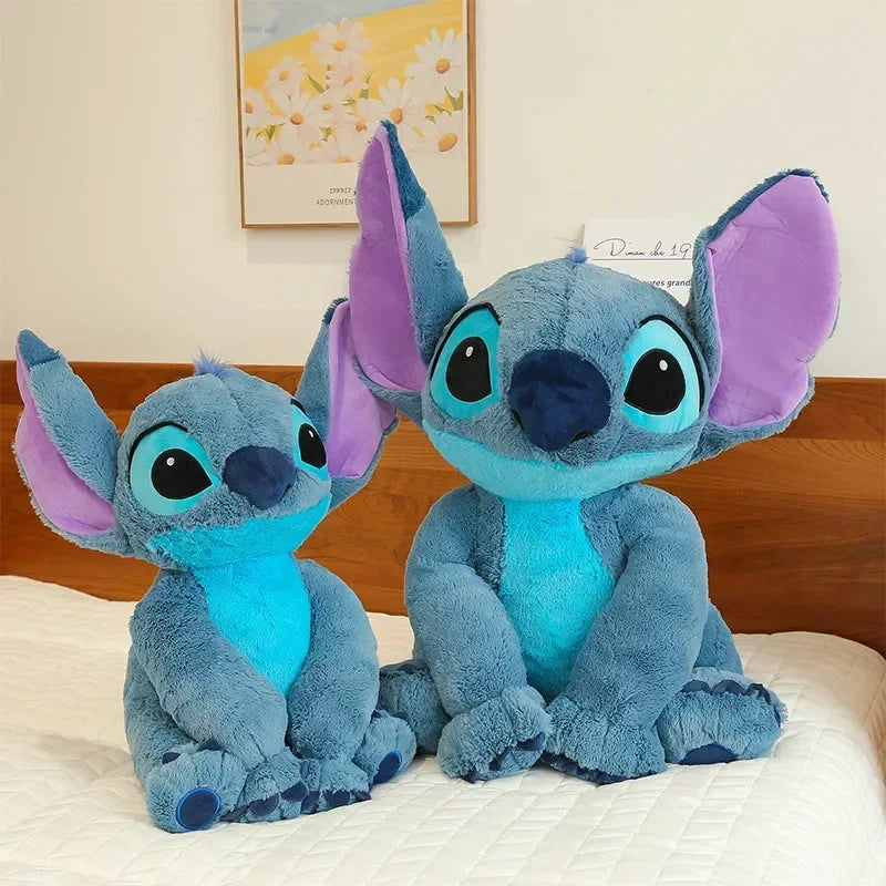 Disney Kawaii Stitch Angel Stuffed Plush Toy Doll Anime Cartoon Figure Soft Animals Pillow Room Decor Peluche Children Gift
