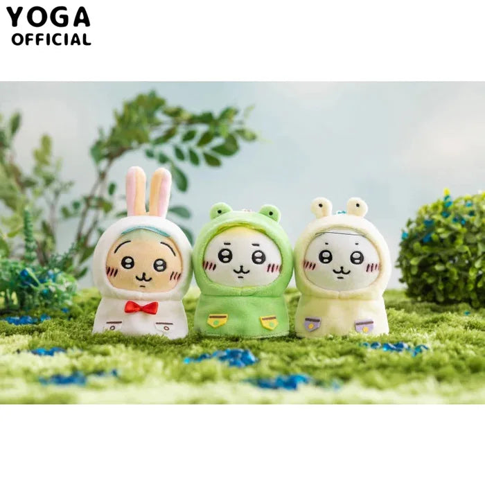 Kawaii Chiikawas Cute Raincoat Plush Doll Pendant Cute Hachiware Usagi Cartoon Bag Charm Gift Plush Keychain