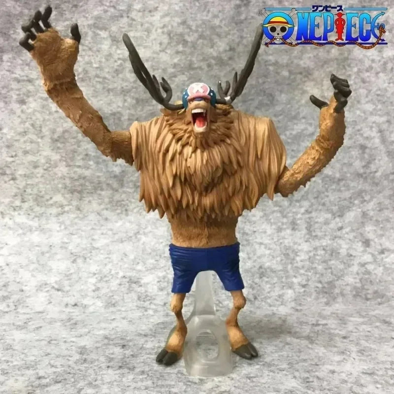 21cm One Piece Anime Figure Chopper King Of Artist The Tony Chopper Action Toys Collectible Pvc Model Toy For Kids Surprise Gift