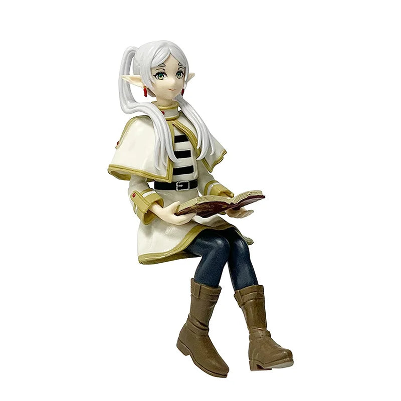 14cm Frieren: Beyond Journey's End Anime Figure Sitting Fern Action Figures Frieren Noodle Stopper PVC Model Statue Collection