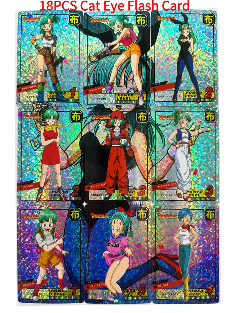 18pcs/set Z GT Super Saiyan Heroes Battle Card Ultra Instinct Goku Bulma 9in1 Game Collection Cards