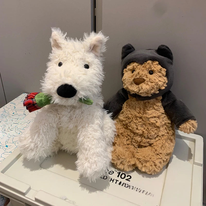 Jellycat with tags West Highland Confession Puppy Plush Rogrand Terrier Dog Companion Doll Valentine's Day Gifts Stuffed Toys
