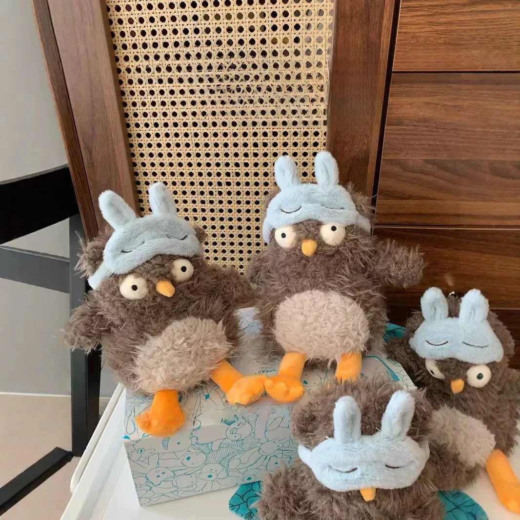 Jellycat With Tags Blindfolded Owl Sleeping Companion Soothing Cute Doll Plush Toy Holiday Gift Stuffed Cute Room Decoration