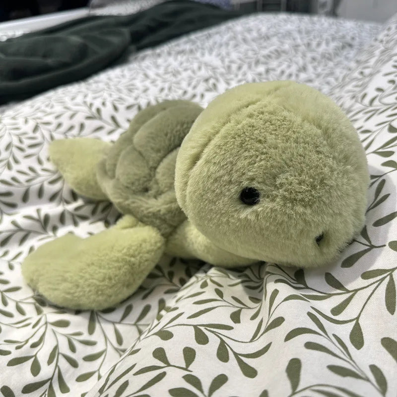 jelly cat 28cm Turtle Plush Doll Creative Companion Plush Toy Doll Simulation Turtle Pet Toy Children'S Holiday Gift