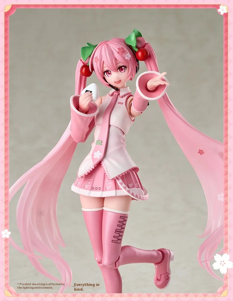 Blokees Blockman Cherry Blossom Future Hatsune Miku Miracle Version Sakura Future Doll Model Birthday Gift