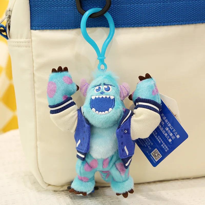 Original Disney Monsters University Plush Keychain Toy James Sullivan Mike Wazowski Soft Stuffed Doll Toy Story Alien Kids Gift