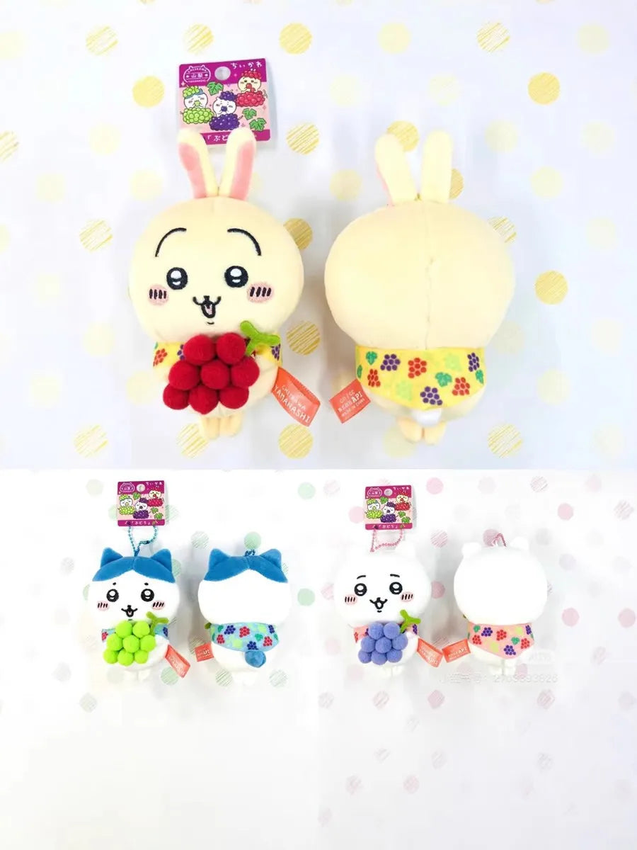 Chiikawa Yamagata Region Grape Gii Hachiware Usachi Doll Pendant Plush Toys Bag Pendant Decoration Friends Gift