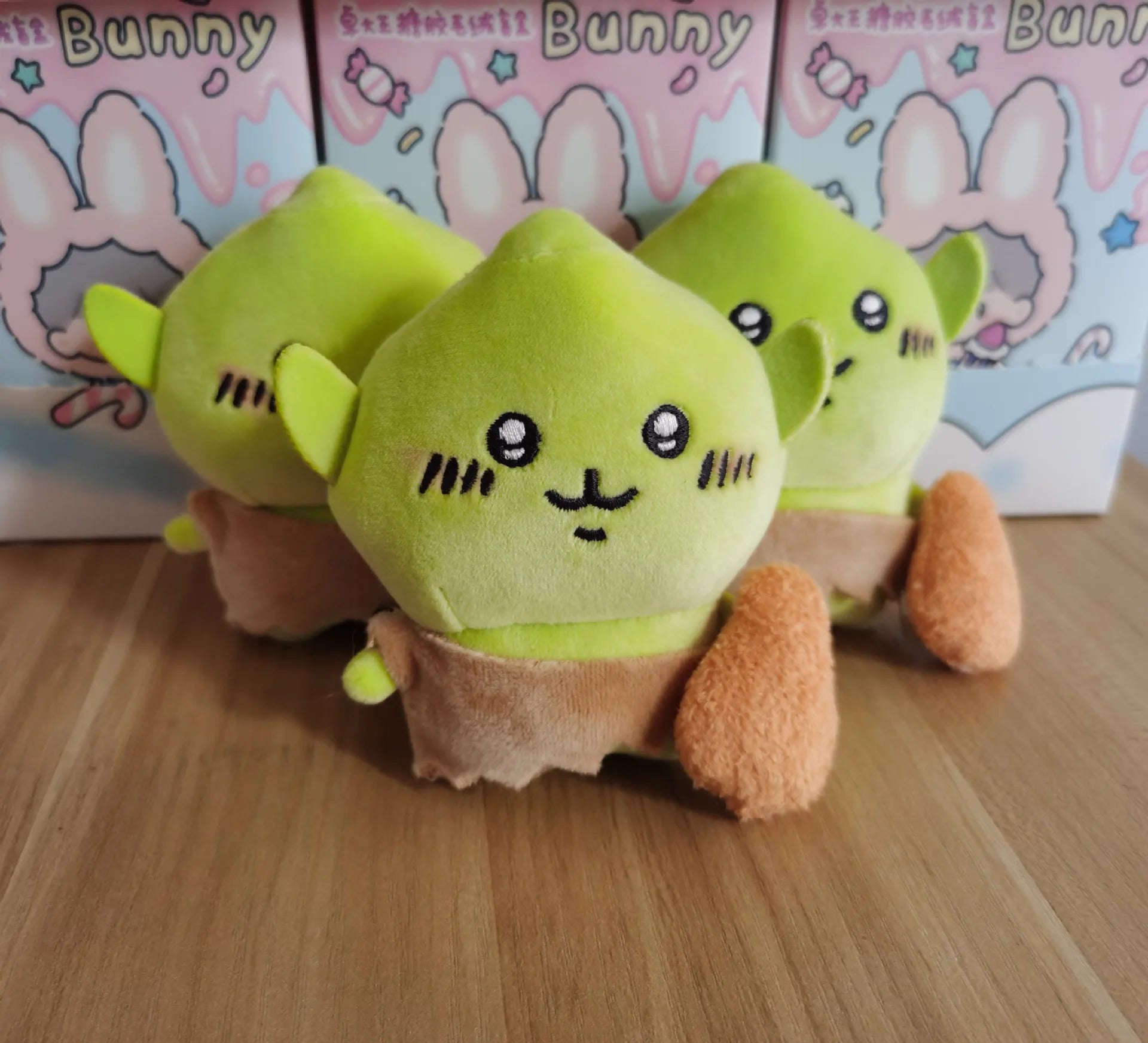 Chiikawa Cartoon Green Crying Chiji Goblin Usagi Chicken Legs Plush Pendant Keychain Hanging Decoration Friend/child Gift