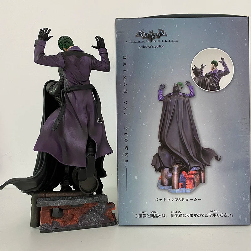 Batman VS Joker Action Figure Arkham Comic Anime Bruce Wayne Joker Figure With Base Big Statue Collection Model Halloween Gifts