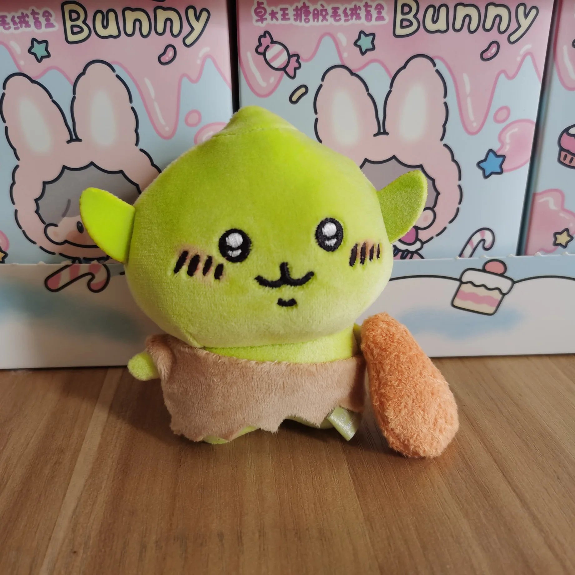 Chiikawa Cartoon Green Crying Chiji Goblin Usagi Chicken Legs Plush Pendant Keychain Hanging Decoration Friend/child Gift