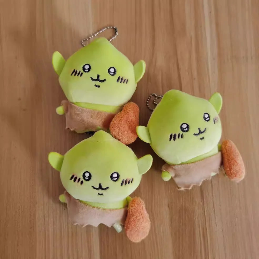 Chiikawa Cartoon Green Crying Chiji Goblin Usagi Chicken Legs Plush Pendant Keychain Hanging Decoration Friend/child Gift