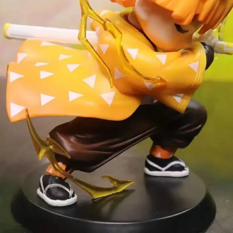 Demon Slayer Figure Kamado Tanjirou Tomioka Giyuu Kanroji Mitsuri Action Figure Q Version Model Cartoon Desktop Decor Toys Gift