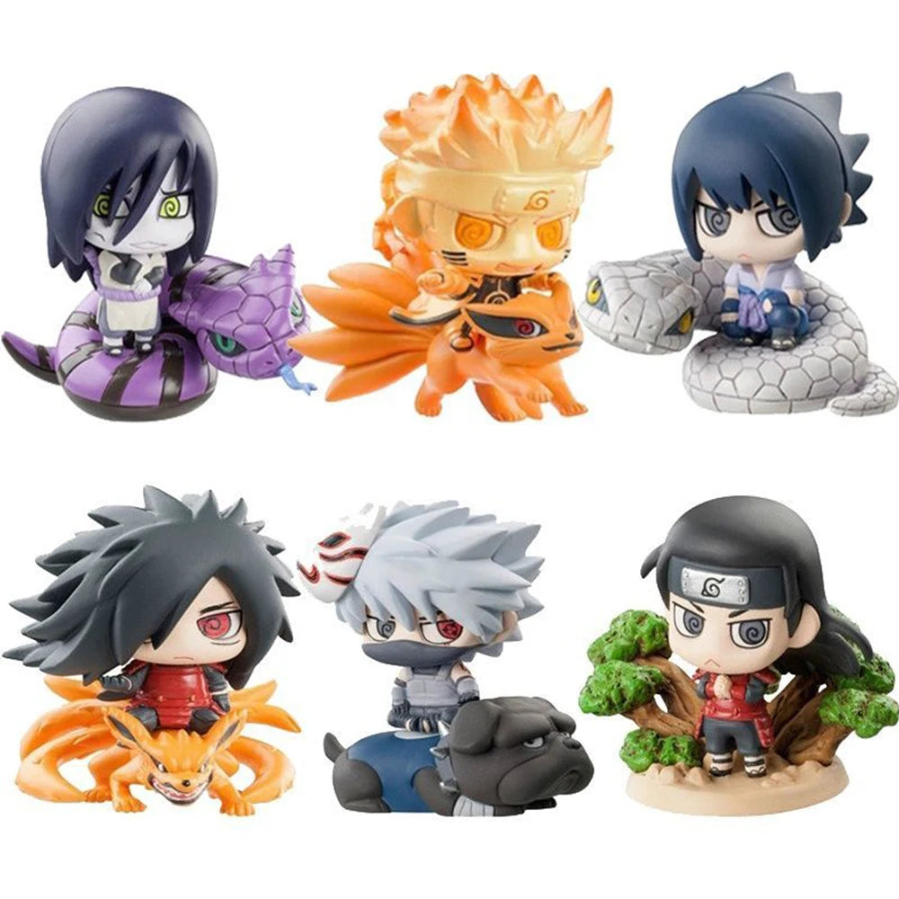 Naruto Shippuden Anime figure Model Sasuke kakashi Gaara Action Figurine PVC Statue Collectible Toy Doll children gifts