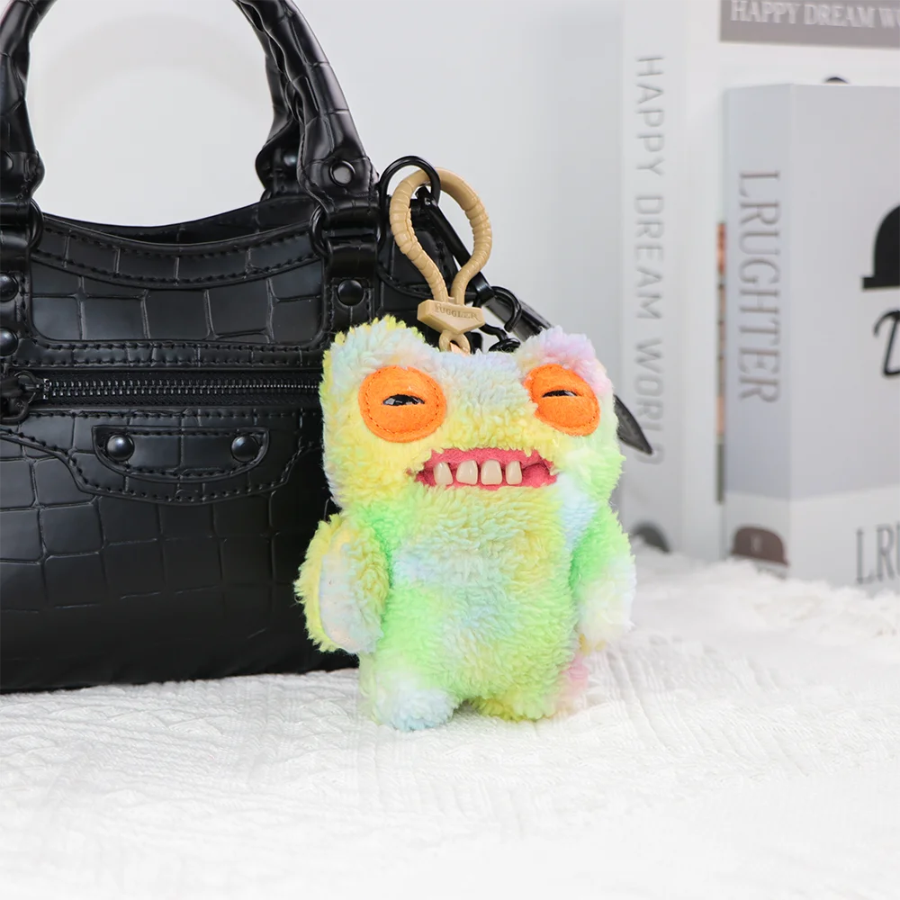 Fuggler Ugly Teeth Monsters Original Plush Toys Screamer Giggle Gaping Pranker Monster Keychain Punk Niche Fluffy Pendant Gift