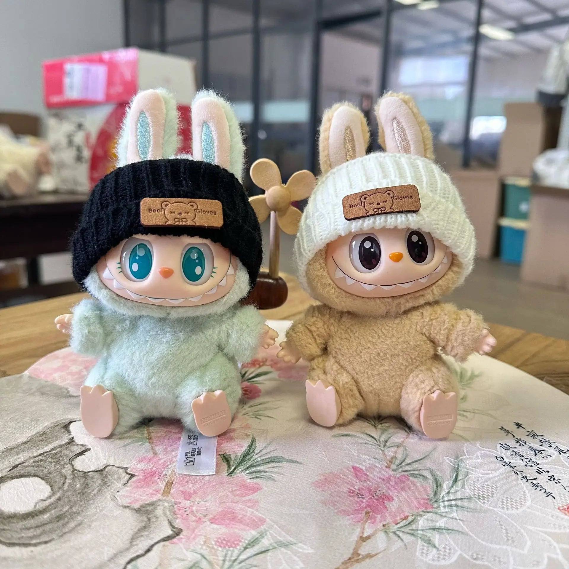 17cm Labubu I II Idol Dolls Scarf Hat Suits Clothing Plush Doll'S Clothes Outfit Accessories For Korea Kpop Exo Sitting Party